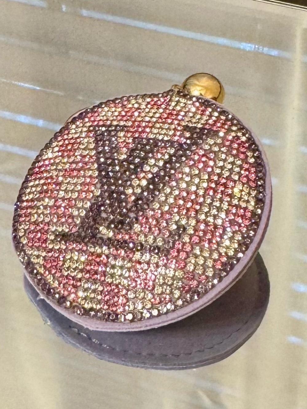 New Lavender Round Keychain/Bag Charm
